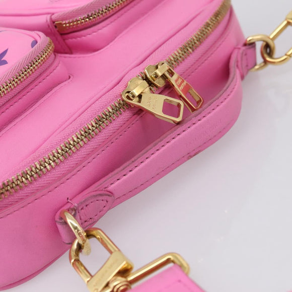 LOUIS VUITTON Utility Cross Body Bag Calf leather Pink M59244 LV Auth 206460V