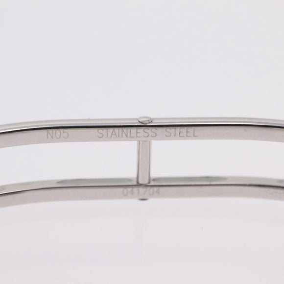 HERMES Slim Du Hermes Watches Stainless Steel Silver Auth 206466M