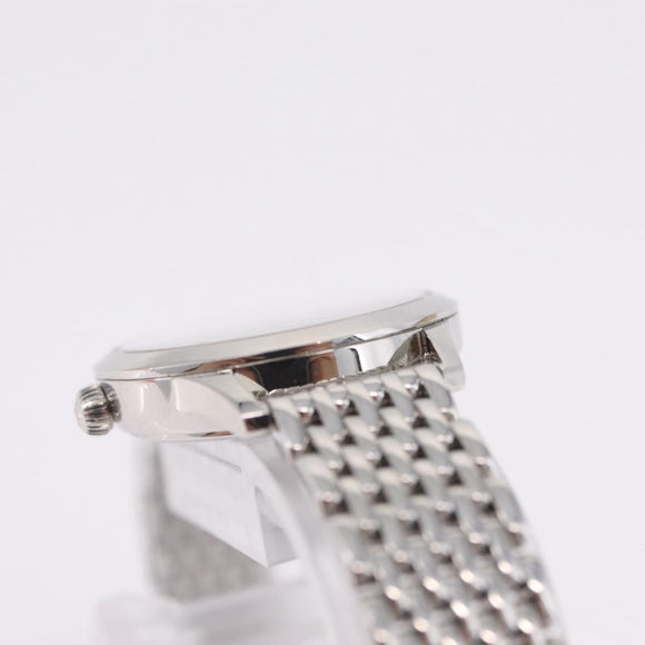 HERMES Slim Du Hermes Watches Stainless Steel Silver Auth 206466M
