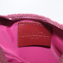 Christian Dior Trotter Canvas Saddle Coin Purse Red Gold Auth 206467M-17