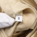 PRADA Hand Pouch Hand Bag Nylon Beige Silver Auth 206468A-12