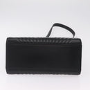 PRADA Hand Bag Leather 2way Black Silver Auth 206472M-13