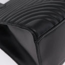 PRADA Hand Bag Leather 2way Black Silver Auth 206472M-16