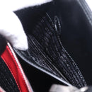 PRADA Hand Bag Leather 2way Black Silver Auth 206472M-26