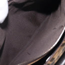 FENDI Zucca Canvas Mamma Baguette Shoulder Bag Brown Black 8BR036 Auth 206475V-23