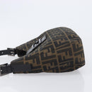 FENDI Zucca Canvas Mamma Baguette Shoulder Bag Brown Black 8BR036 Auth 206475V-5