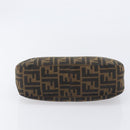 FENDI Zucca Canvas Mamma Baguette Shoulder Bag Brown Black 8BR036 Auth 206475V-9