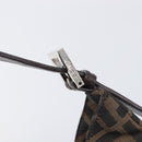 FENDI Zucca Canvas Mamma Baguette Shoulder Bag Brown Black 26569 Auth 206476V-15