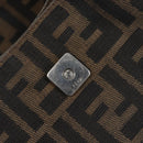 FENDI Zucca Canvas Mamma Baguette Shoulder Bag Brown Black 26569 Auth 206476V-18