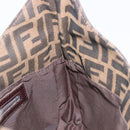 FENDI Zucca Canvas Mamma Baguette Shoulder Bag Brown Black 26569 Auth 206476V-21