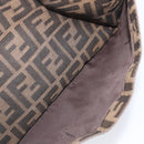 FENDI Zucca Canvas Mamma Baguette Shoulder Bag Brown Black 26569 Auth 206476V-25