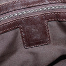 FENDI Zucca Canvas Mamma Baguette Shoulder Bag Brown Black Auth 206477V-20