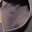 FENDI Zucca Canvas Mamma Baguette Shoulder Bag Brown Black Auth 206477V-25