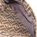 FENDI Zucca Canvas Mamma Baguette Shoulder Bag Brown Black 26727 Auth 206478V-24