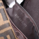 FENDI Zucca Canvas Mamma Baguette Shoulder Bag Brown Black 26727 Auth 206478V-25