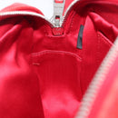 Miu Miu Matelasse Shoulder Bag Leather Red Silver Auth 206482M-22