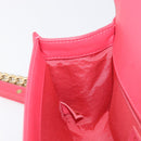 CHANEL Boy Chanel Matelasse Chain Bag Lamb Skin Pink Gold CC Auth 206483M-25