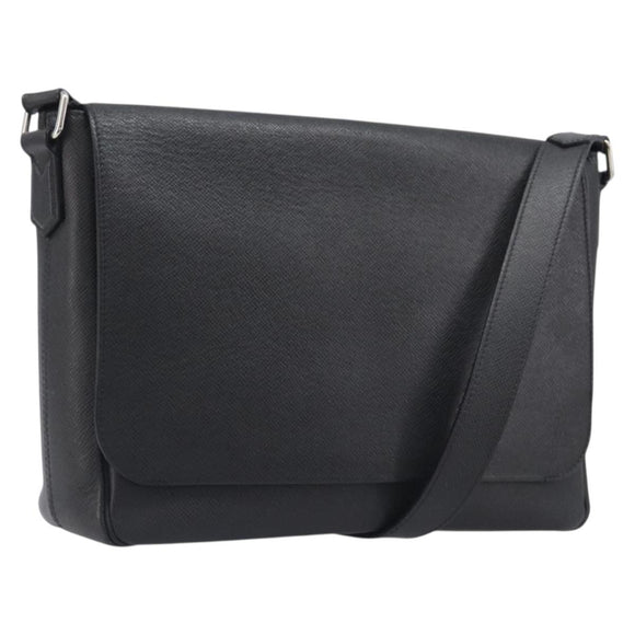 LOUIS VUITTON Taiga Roman MM Shoulder Bag Ardoise M32682 LV Auth 206484V