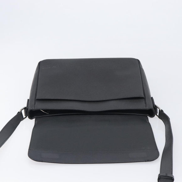 LOUIS VUITTON Taiga Roman MM Shoulder Bag Ardoise M32682 LV Auth 206484V