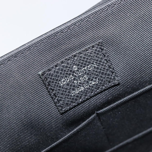 LOUIS VUITTON Taiga Roman MM Shoulder Bag Ardoise M32682 LV Auth 206484V