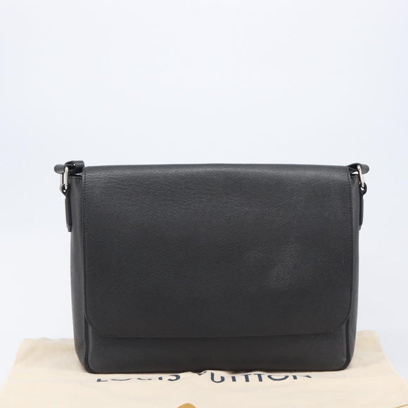 LOUIS VUITTON Taiga Roman MM Shoulder Bag Ardoise M32682 LV Auth 206484V