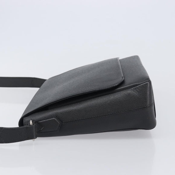LOUIS VUITTON Taiga Roman MM Shoulder Bag Ardoise M32682 LV Auth 206484V