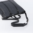 LOUIS VUITTON Damier Graphite Tadao Shoulder Bag 2way N51192 LV Auth 206485V-10