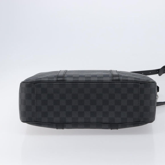 LOUIS VUITTON Damier Graphite Tadao Shoulder Bag 2way N51192 LV Auth 206485V