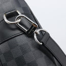 LOUIS VUITTON Damier Graphite Tadao Shoulder Bag 2way N51192 LV Auth 206485V-19
