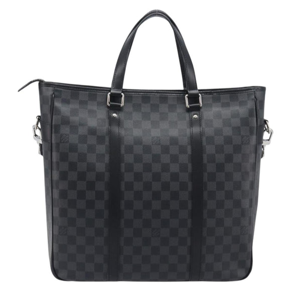 LOUIS VUITTON Damier Graphite Tadao Shoulder Bag 2way N51192 LV Auth 206485V