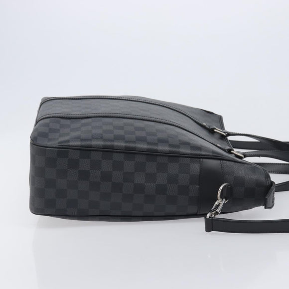 LOUIS VUITTON Damier Graphite Tadao Shoulder Bag 2way N51192 LV Auth 206485V
