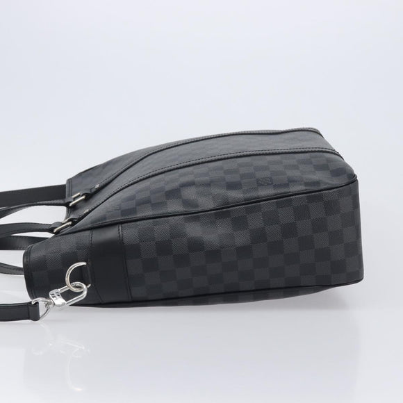 LOUIS VUITTON Damier Graphite Tadao Shoulder Bag 2way N51192 LV Auth 206485V