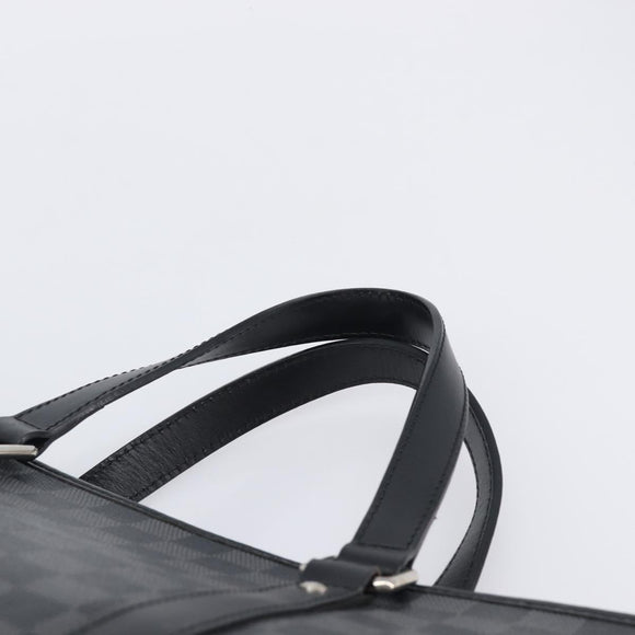 LOUIS VUITTON Damier Graphite Tadao Shoulder Bag 2way N51192 LV Auth 206485V