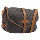 LOUIS VUITTON Monogram Saumur 30 Shoulder Bag M42256 LV Auth 206486-1