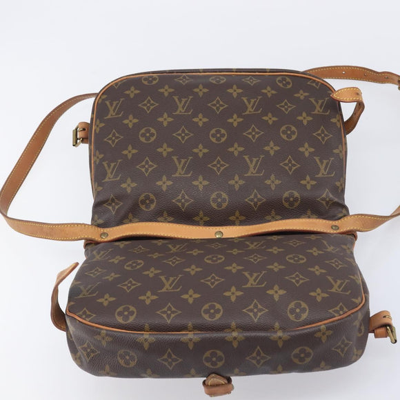 LOUIS VUITTON Monogram Saumur 30 Shoulder Bag M42256 LV Auth 206486