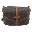 LOUIS VUITTON Monogram Saumur 30 Shoulder Bag M42256 LV Auth 206486-2