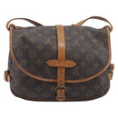 LOUIS VUITTON Monogram Saumur 30 Shoulder Bag M42256 LV Auth 206486-3