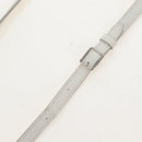 CELINE Big Bag Small Hand Bag Leather 2way White Silver Auth 206487M-10