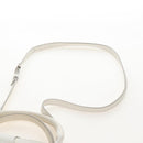CELINE Big Bag Small Hand Bag Leather 2way White Silver Auth 206487M-11