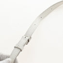 CELINE Big Bag Small Hand Bag Leather 2way White Silver Auth 206487M-12