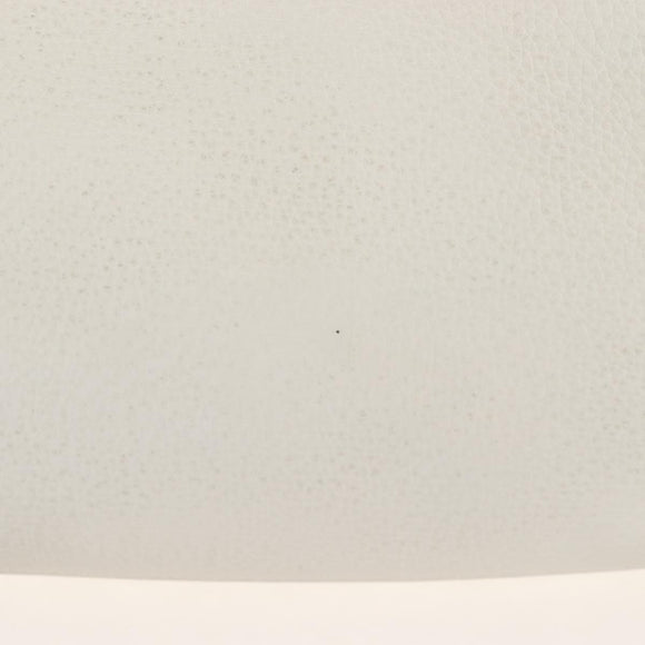 CELINE Big Bag Small Hand Bag Leather 2way White Silver Auth 206487M