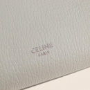 CELINE Big Bag Small Hand Bag Leather 2way White Silver Auth 206487M-19
