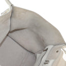 CELINE Big Bag Small Hand Bag Leather 2way White Silver Auth 206487M-24