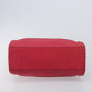 PRADA Hand Bag Nylon Pink Silver Auth 206488-11