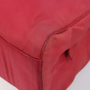 PRADA Hand Bag Nylon Pink Silver Auth 206488-12