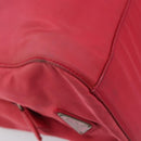 PRADA Hand Bag Nylon Pink Silver Auth 206488-13