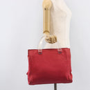 PRADA Hand Bag Nylon Pink Silver Auth 206488-29