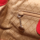 GUCCI Bamboo Backpack Leather Red Gold 003 3444 0030 Auth 206489-26