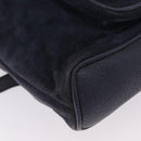 GUCCI Bamboo Backpack Suede Navy Gold 003 1998 0030 Auth 206490-12