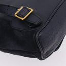 GUCCI Bamboo Backpack Suede Navy Gold 003 1998 0030 Auth 206490-14
